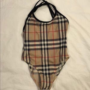 Burberry Children Girls One-Piece Swimsuit Size 4Y